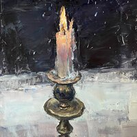 Corinna Weiner Kerze, Öl auf Leinwand 2025 Corinna Weiner Kerze, Öl auf Leinwand 2025