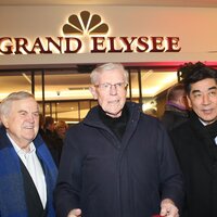 v.l. Harry Bähre, Eugen Block, Tashi Takang v.l. Harry Bähre, Eugen Block, Tashi Takang